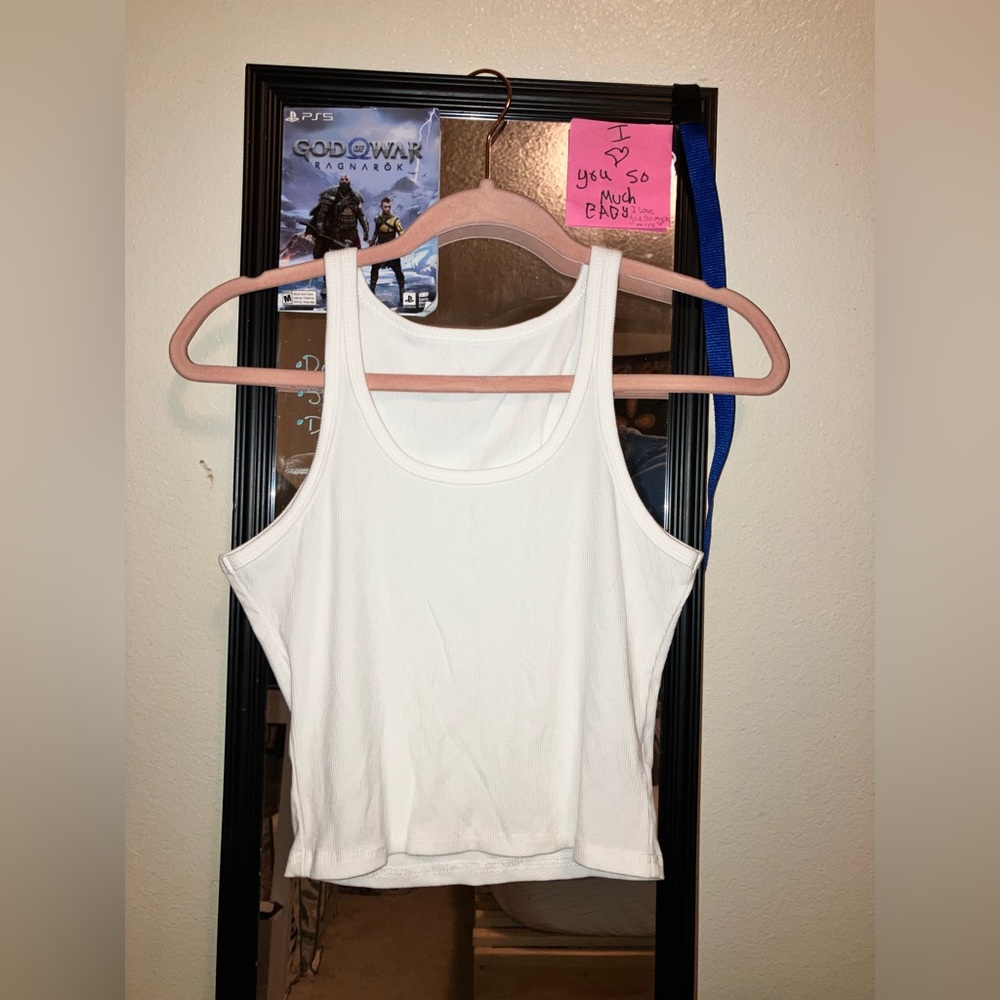 White tank top